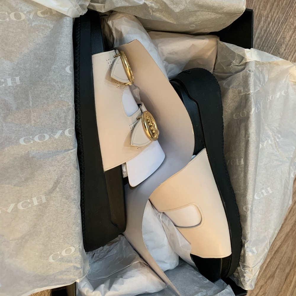 Coach Gable Leather Sandals